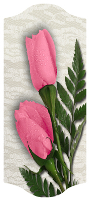 DARAY-C-054 2 Roses Pink